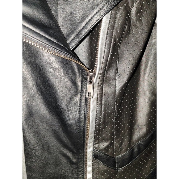 Her Universe Marvel Black Widow Faux Leather Womens Moto Jacket Size Medium - Picture 5 of 7
